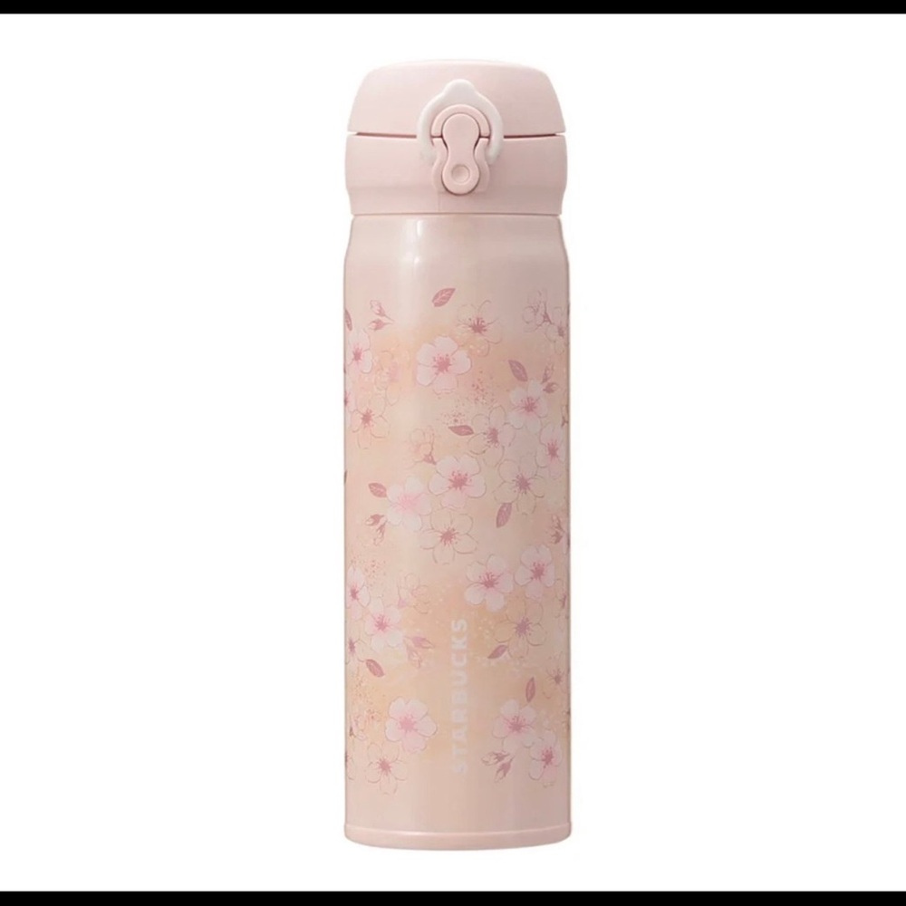 🌸Starbucks Japan 2026 Sakura Pink Beige Handy Stainless Steel Bottle 500ml